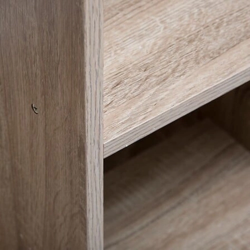 Regał garderobiany Mix n`Modul skandynawski z półkami i drążkiem na ubrania naturalny 109 cm